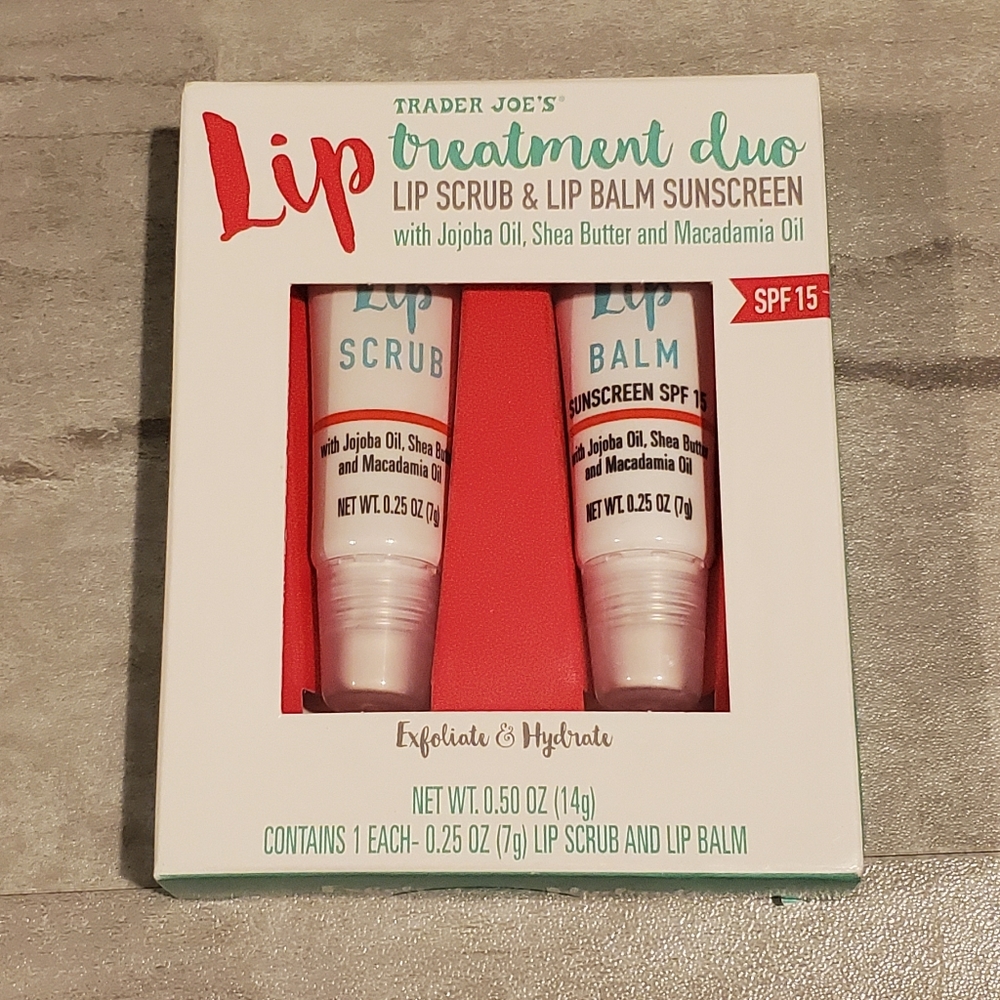TRADER JOE'S EXFOLIATE & HYDRATE LIP TREATMENT DUO